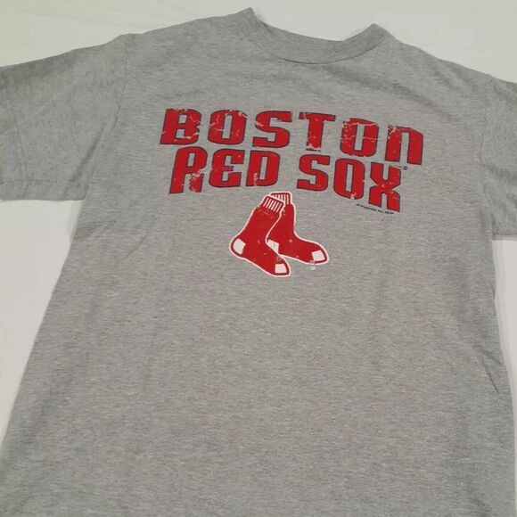 Boston Red‎ Sox Youth Medium Short Sleeve T-shirt Gray - Picture 1 of 8